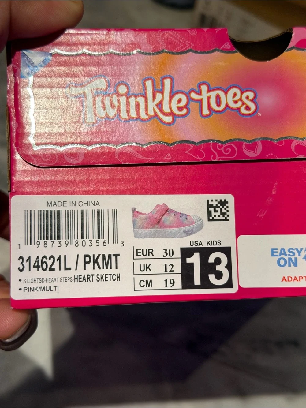 Twinkle toes pink light